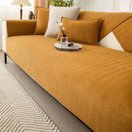 Antislip Bench Cover | Fleece Couch Cover with Anti-Slip Bottom