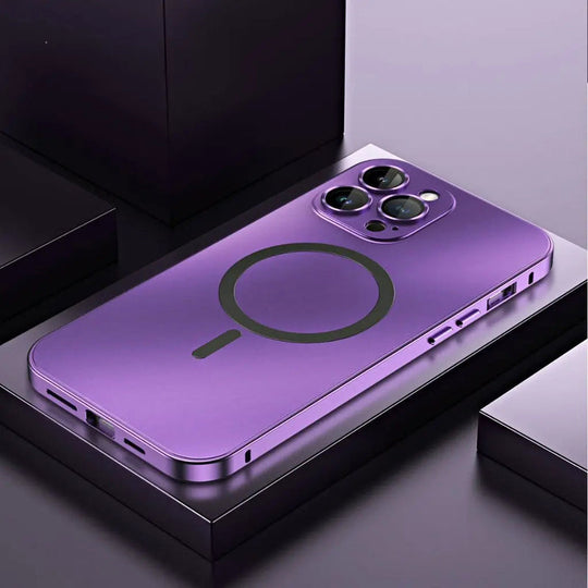 Magnetische Metalen Telefoonhoes | Strakke Matte Beschermhoes voor iPhone