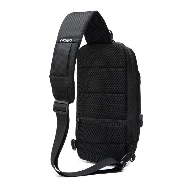 Anti-Diefstal Crossbody Tas | USB Oplaadpoort Veiligheids Sling Rugzak