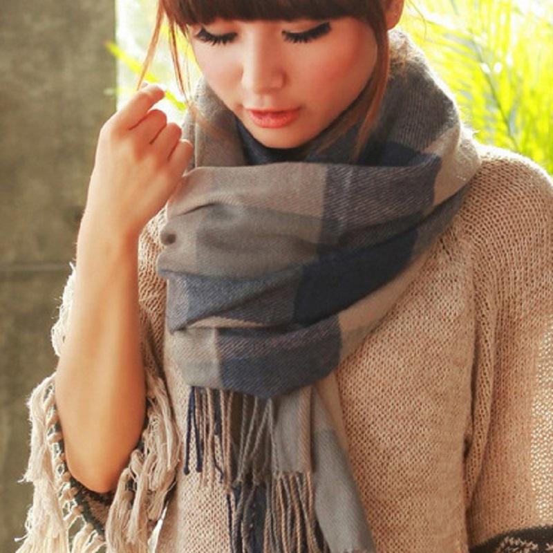 Sciarpa Autunnale Elegante | Calda Stola con Frange