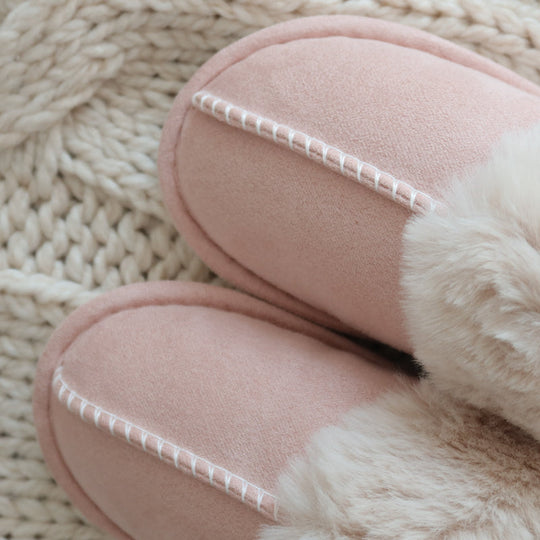 Warme Winter Muiltjes | Imitatiebont Gevoerde Pantoffels