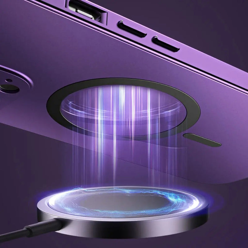 Magnetische Metalen Telefoonhoes | Strakke Matte Beschermhoes voor iPhone