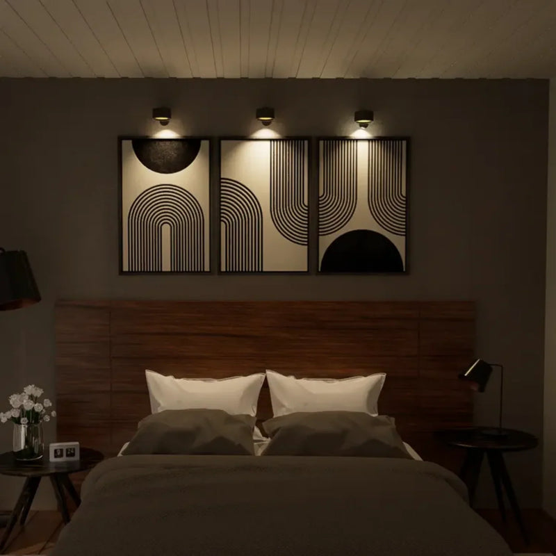 Draadloze Wandlamp | Zelfklevende Oplaadbare Lamp met Verstelbare Kop