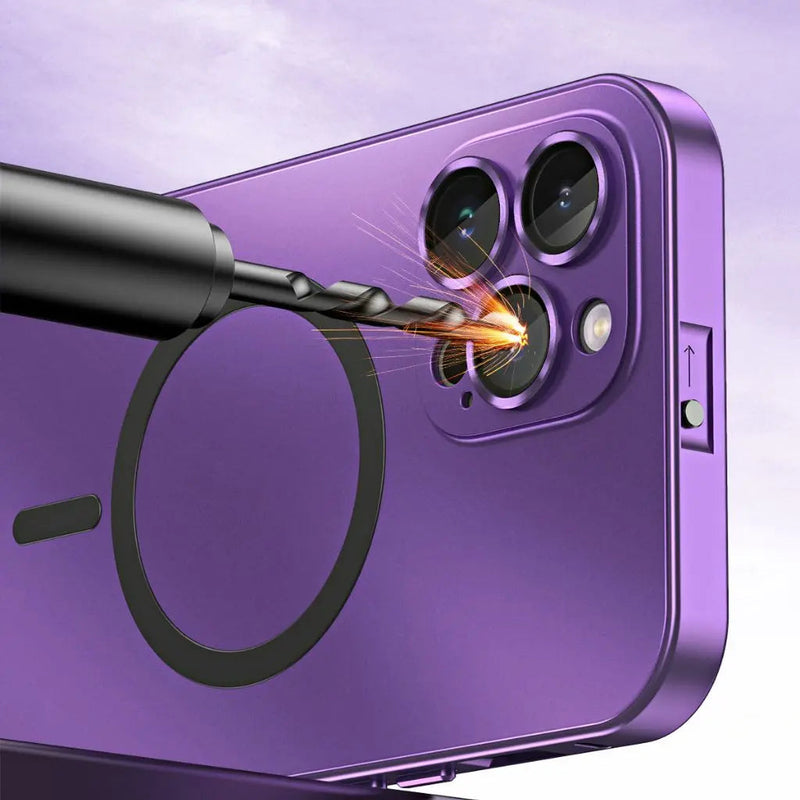 Magnetische Metalen Telefoonhoes | Strakke Matte Beschermhoes voor iPhone