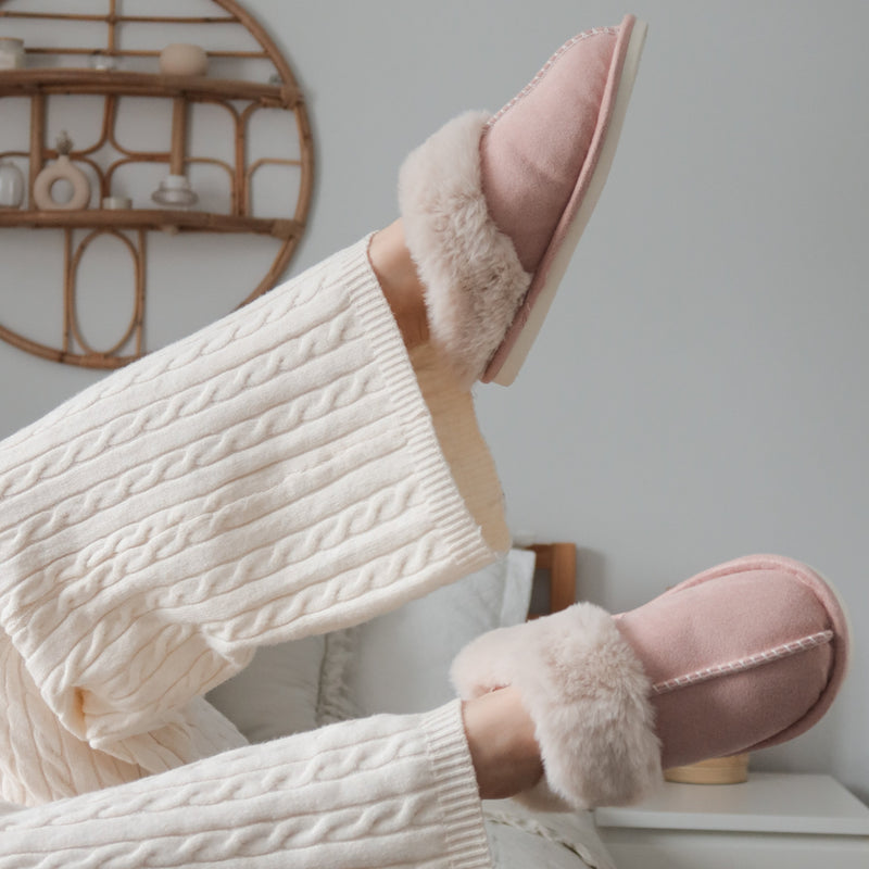 Warme Winter Muiltjes | Imitatiebont Gevoerde Pantoffels
