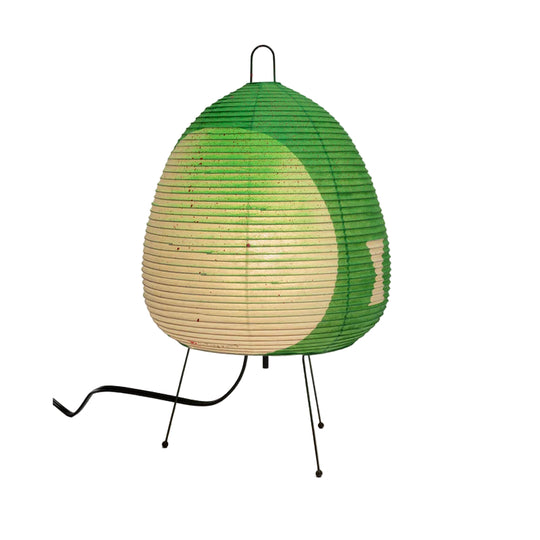 Lampe de table lanterne en papier style japonais | Lampe de bureau rétro trépied