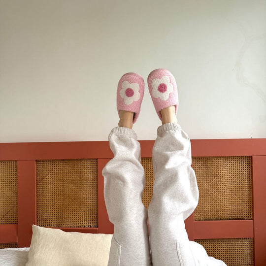 Bloemen Muiltjes Pantoffels | Instap Binnen Huisschoenen met Patroon