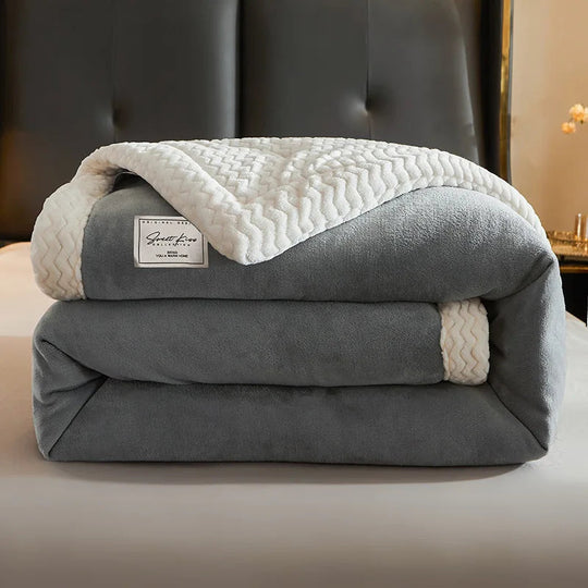 Pluche Winter Fleece Deken | Warme Omkeerbare Plaid