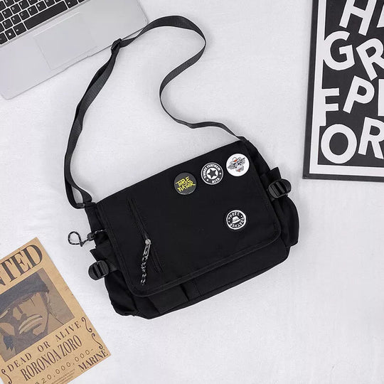 Nylon Crossbody Messenger Tas | Utility Schoudertas met Meerdere Vakken