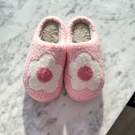 Bloemen Muiltjes Pantoffels | Instap Binnen Huisschoenen met Patroon