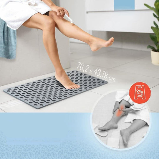 Tapis de bain antidérapant avec évacuation hygiénique | Tapis de sol de salle de bain