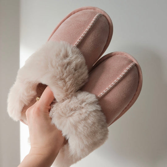 Warme Winter Muiltjes | Imitatiebont Gevoerde Pantoffels