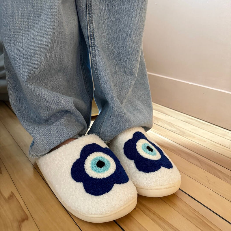 Bloemen Muiltjes Pantoffels | Instap Binnen Huisschoenen met Patroon