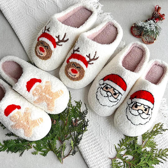 Kerst Thema Pantoffels | Warme Feestdagen Binnen Huisschoenen
