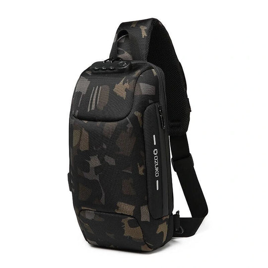 Anti-Diefstal Crossbody Tas | USB Oplaadpoort Veiligheids Sling Rugzak