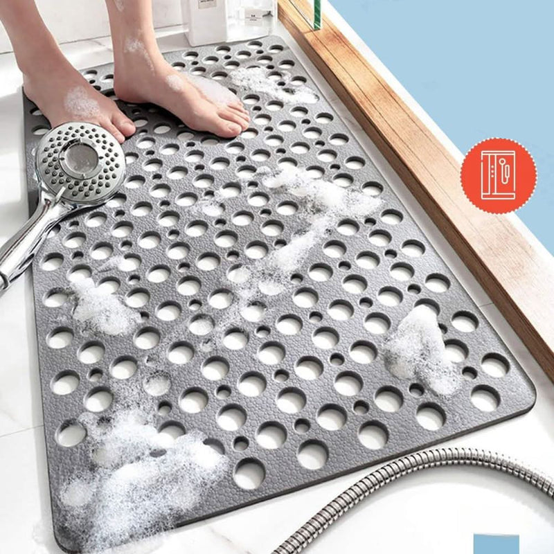Tapis de bain antidérapant avec évacuation hygiénique | Tapis de sol de salle de bain