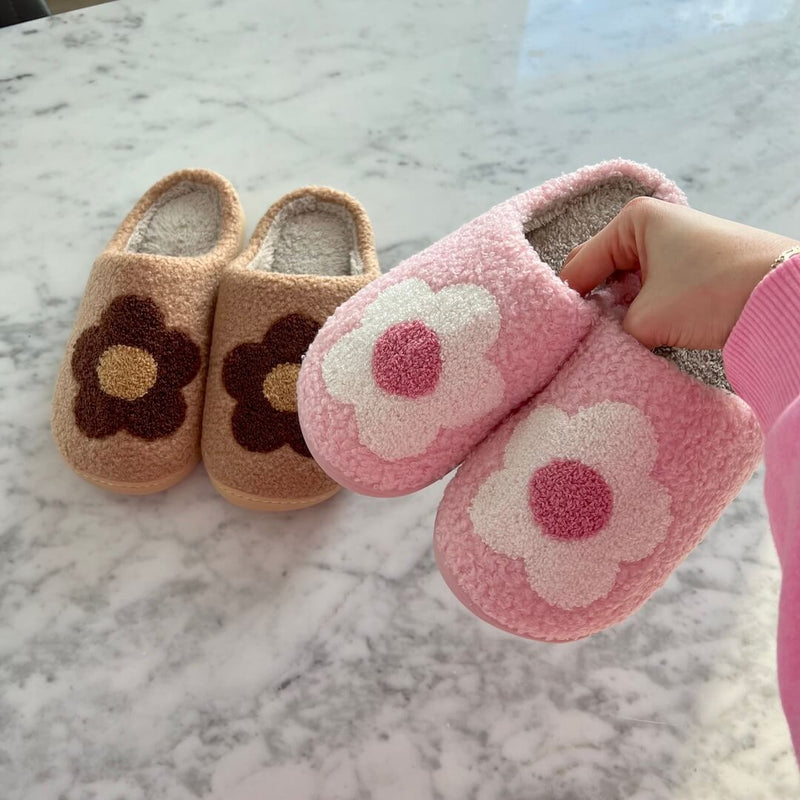 Bloemen Muiltjes Pantoffels | Instap Binnen Huisschoenen met Patroon