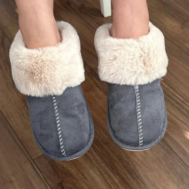 Warme Winter Muiltjes | Imitatiebont Gevoerde Pantoffels
