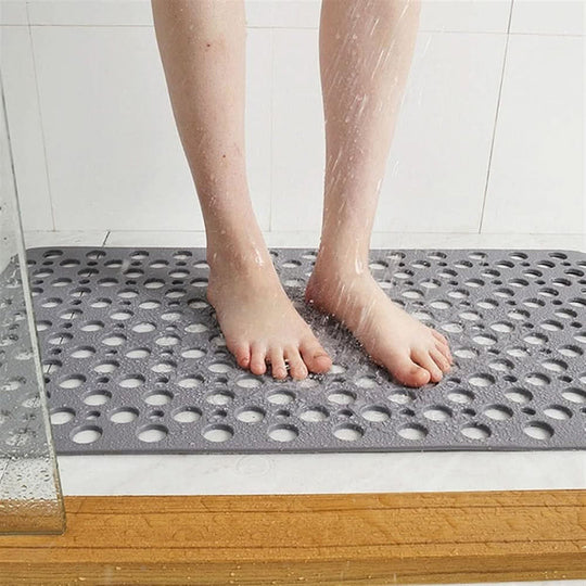 Tapis de bain antidérapant avec évacuation hygiénique | Tapis de sol de salle de bain