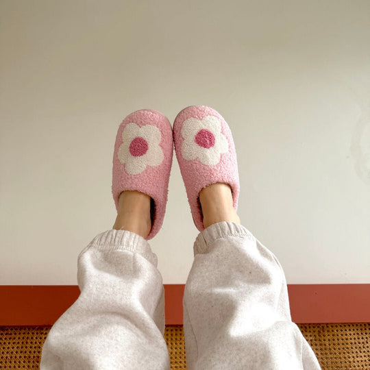 Bloemen Muiltjes Pantoffels | Instap Binnen Huisschoenen met Patroon