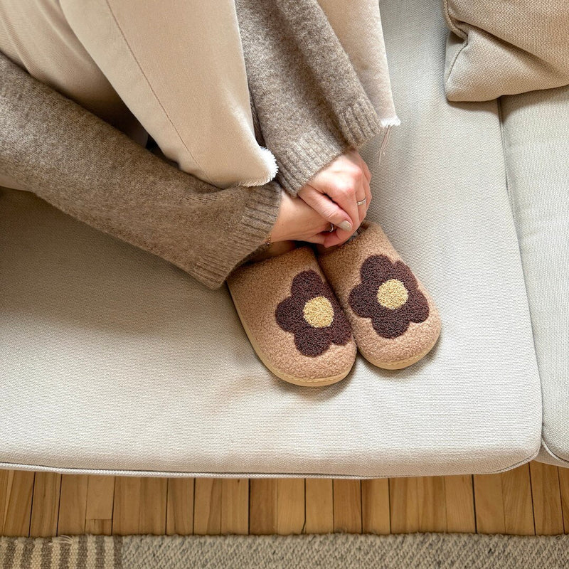 Bloemen Muiltjes Pantoffels | Instap Binnen Huisschoenen met Patroon
