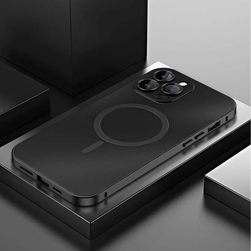 Magnetische Metalen Telefoonhoes | Strakke Matte Beschermhoes voor iPhone