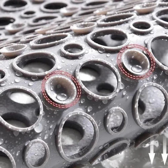 Tapis de bain antidérapant avec évacuation hygiénique | Tapis de sol de salle de bain