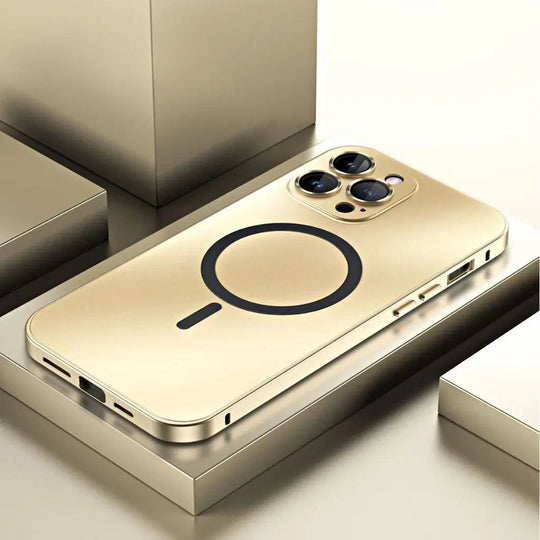 Magnetische Metalen Telefoonhoes | Strakke Matte Beschermhoes voor iPhone
