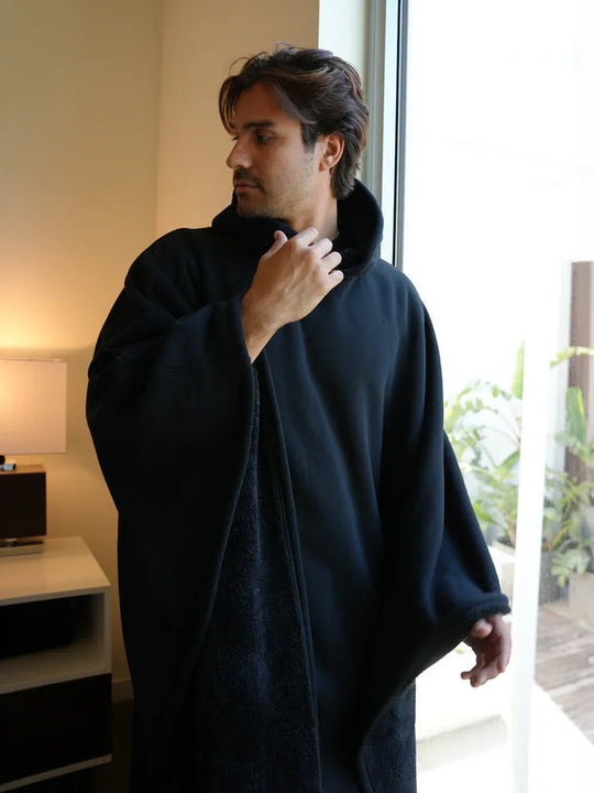 Oversized Draagbare Hoodie Deken | Warme Fleece Gevoerde Winter Wikkel