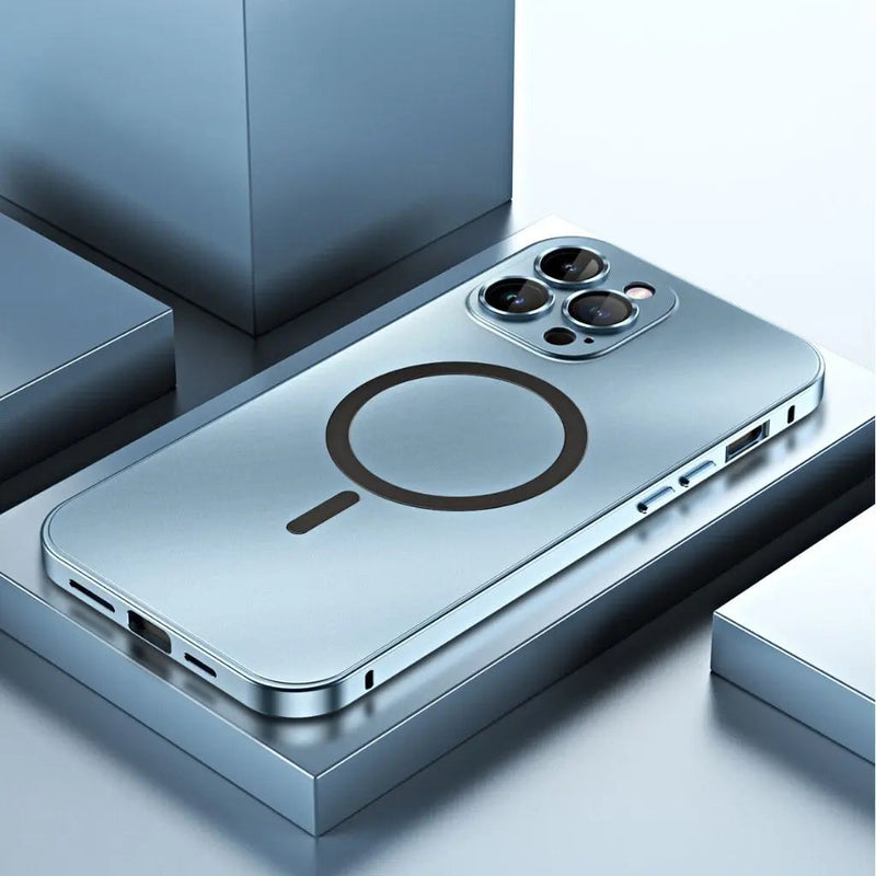 Magnetische Metalen Telefoonhoes | Strakke Matte Beschermhoes voor iPhone