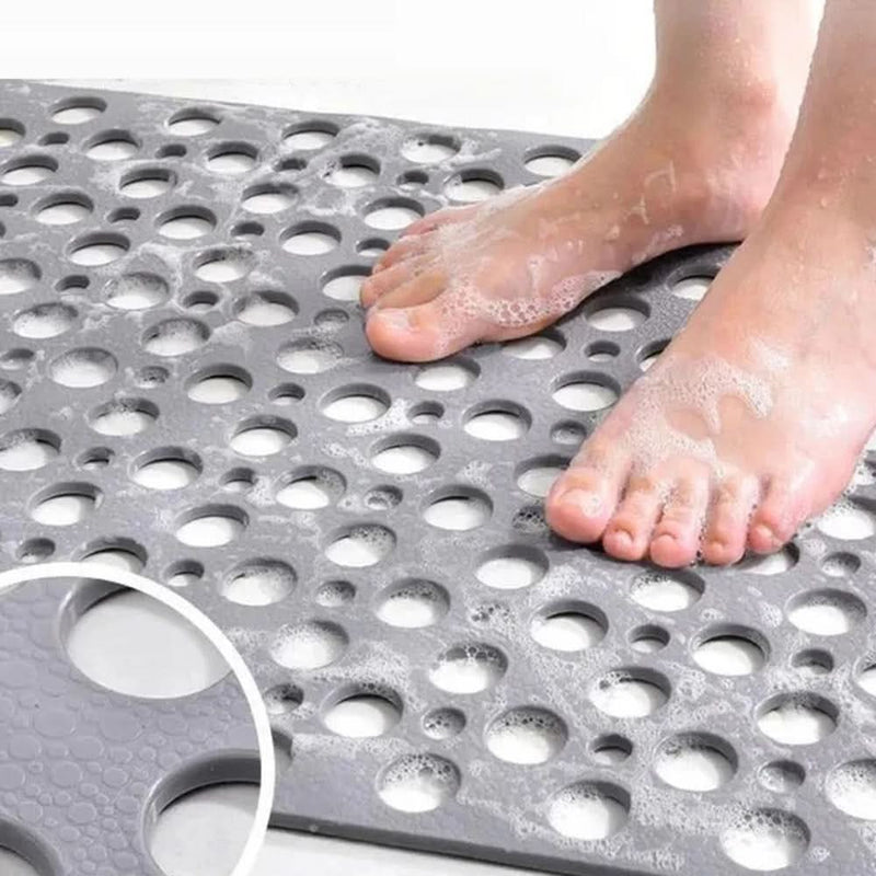 Tapis de bain antidérapant avec évacuation hygiénique | Tapis de sol de salle de bain
