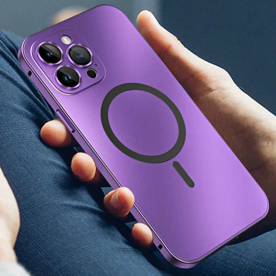 Magnetische Metalen Telefoonhoes | Strakke Matte Beschermhoes voor iPhone