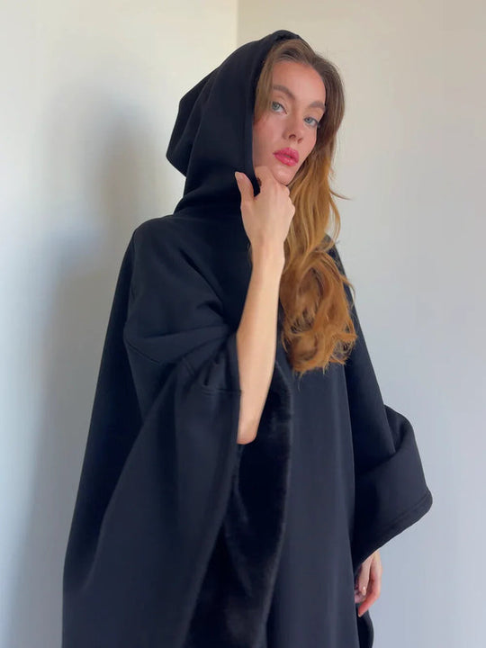 Oversized Draagbare Hoodie Deken | Warme Fleece Gevoerde Winter Wikkel