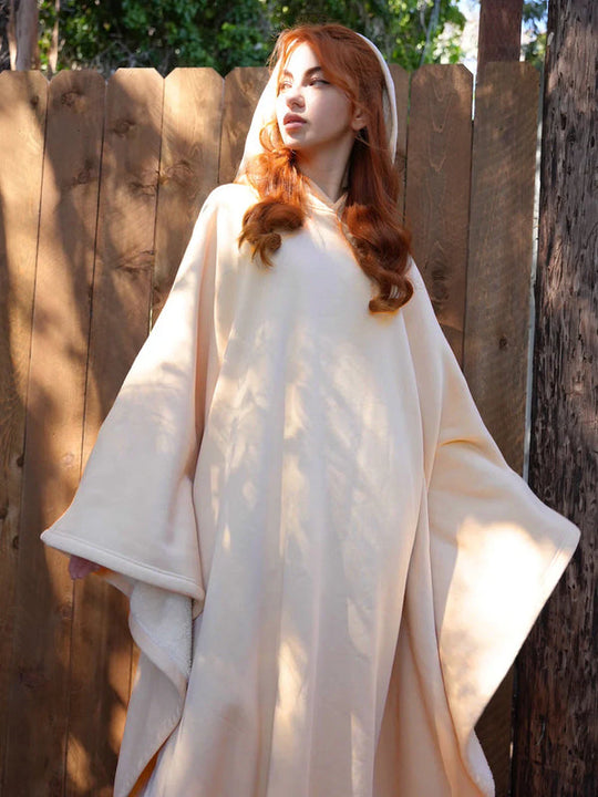 Oversized Draagbare Hoodie Deken | Warme Fleece Gevoerde Winter Wikkel