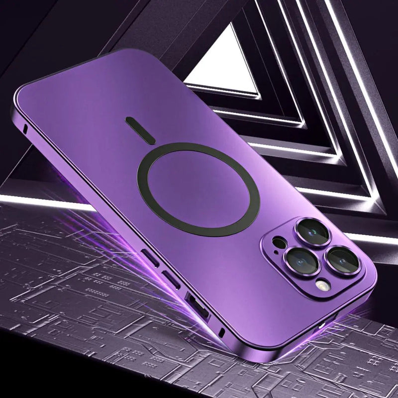 Magnetische Metalen Telefoonhoes | Strakke Matte Beschermhoes voor iPhone