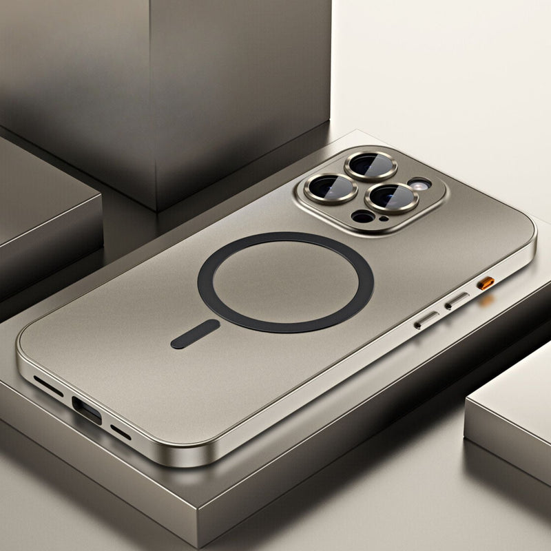 Magnetische Metalen Telefoonhoes | Strakke Matte Beschermhoes voor iPhone