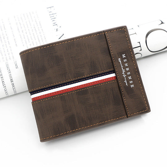 Bifold Men's Wallet with Double Stitched Seams