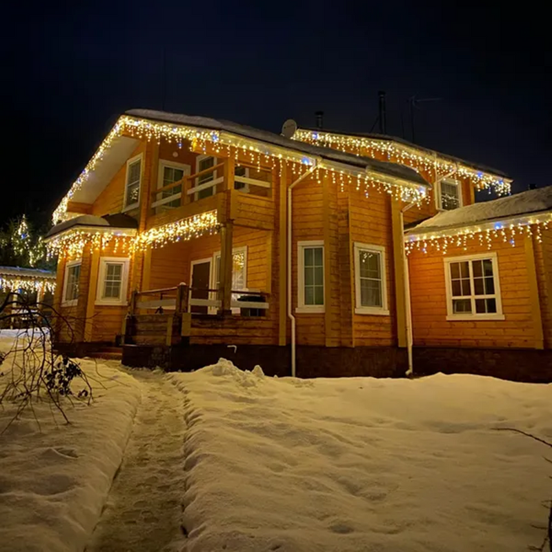 Outdoor Christmas Lighting | Festive Light Garland for Garden & Home Decoration