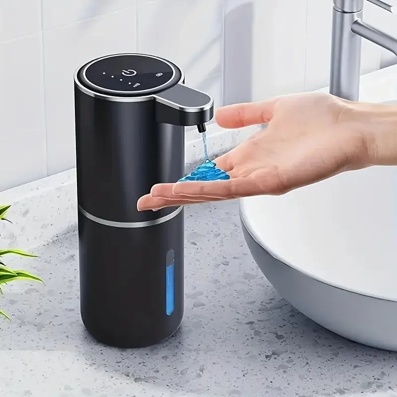 Dispenser di Sapone Senza Mani con Sensore | Sistema di Ricarica Automatica per Sapone Liquido, Ricaricabile USB per Cucina, Bagno