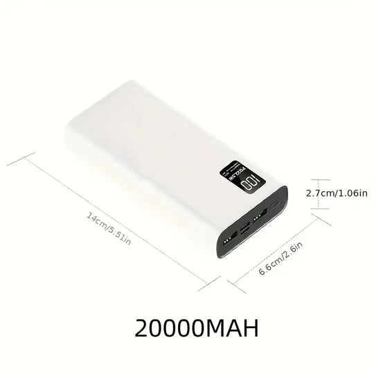 Powerbank portatile 22.5W | Batteria esterna USB C a ricarica rapida per telefono e tablet