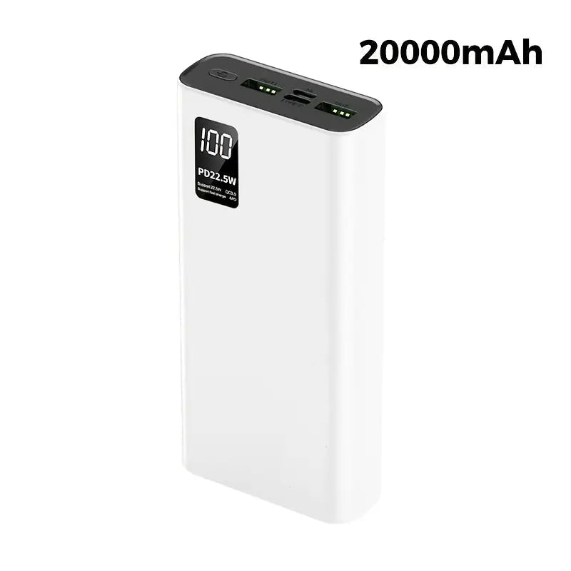 Powerbank portatile 22.5W | Batteria esterna USB C a ricarica rapida per telefono e tablet