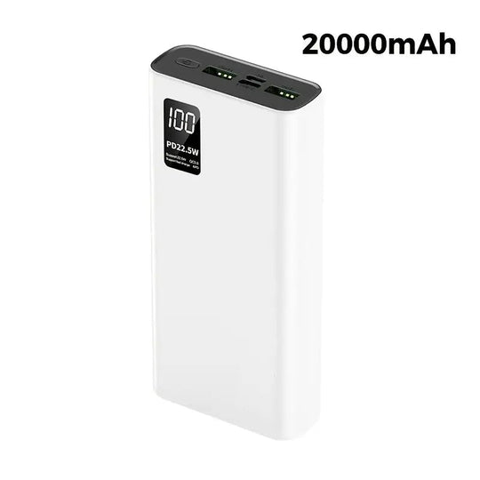 Powerbank portatile 22.5W | Batteria esterna USB C a ricarica rapida per telefono e tablet