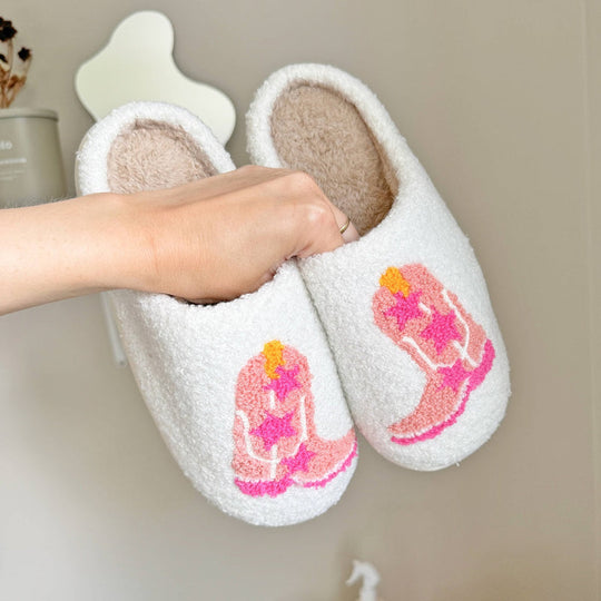 Western Laars Pantoffels | Nieuwigheid Cowboy Thema Huisschoenen