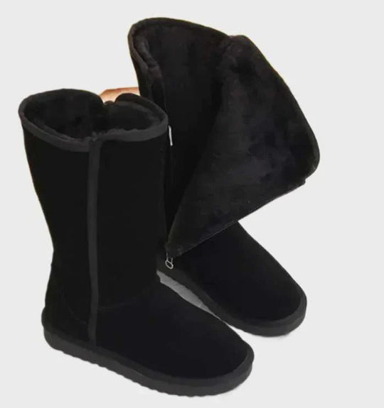 Women's Warm Winter Boots | Lined Boots with Zipper Closure