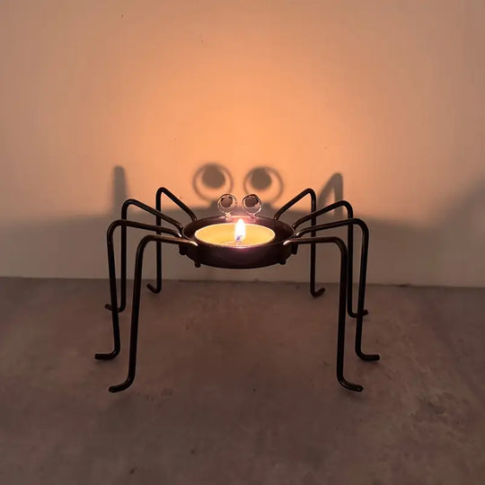 Set of 2 Metal Swivel Candlesticks | Halloween & Holiday Table Decoration