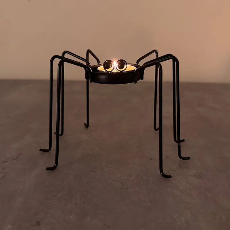 Set of 2 Metal Swivel Candlesticks | Halloween & Holiday Table Decoration