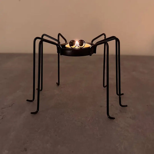 Set of 2 Metal Swivel Candlesticks | Halloween & Holiday Table Decoration