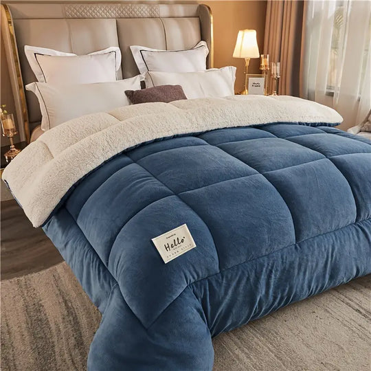 Couette chaude trois couches | Couverture d'hiver épaisse pour l'automne et les nuits froides