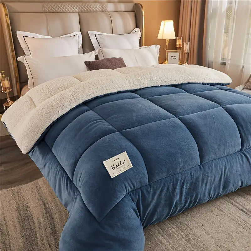 Couette chaude trois couches | Couverture d'hiver épaisse pour l'automne et les nuits froides