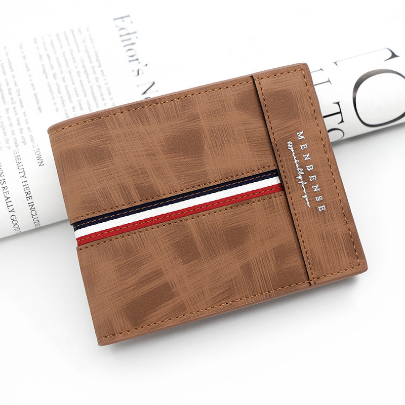 Bifold Men's Wallet with Double Stitched Seams